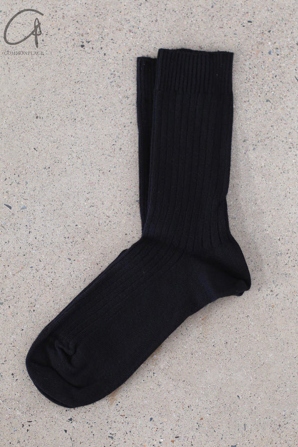 BASERANGE Cotton Socks BAS-KARS-CR-000-HEI Black KOAS